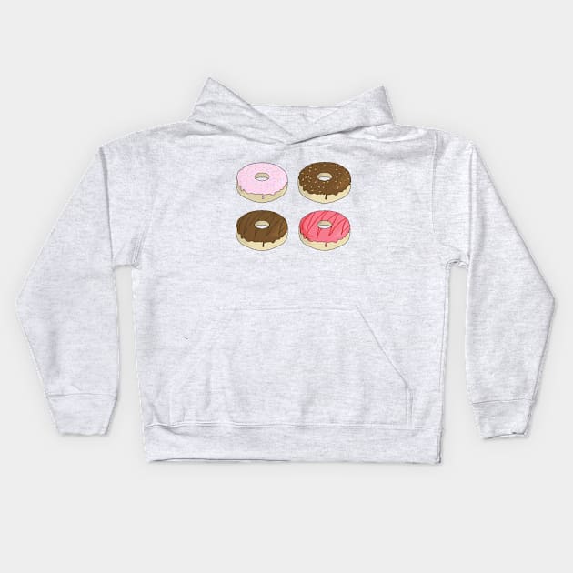 Donuts Kids Hoodie by Kcael